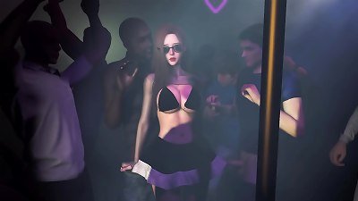torn up steaming vagina at the club l gang hump 3-dimensional cartoon hentai