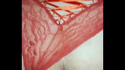 Comendo a gordinha gostosa de calcinha vermelha