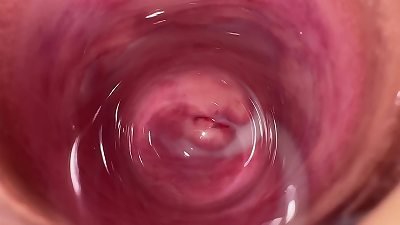 The greatest poon spreading and internal camera in Mia's creamy cootchie