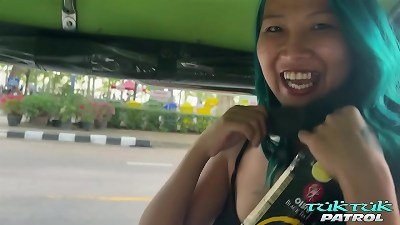 molten and naughty Thai honey rocks out on huge white trouser snake stud she just met