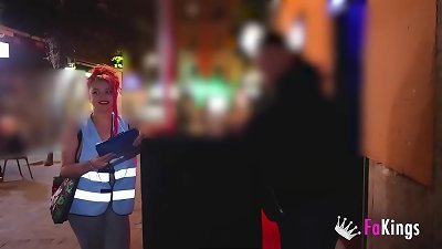 luxurious public poll with gigantic TITTIES!! Rebecca Adams will find and shag studs in the street